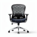 Mesh office chair with ergonomic design in navy blue 60 x 60 x 100cm