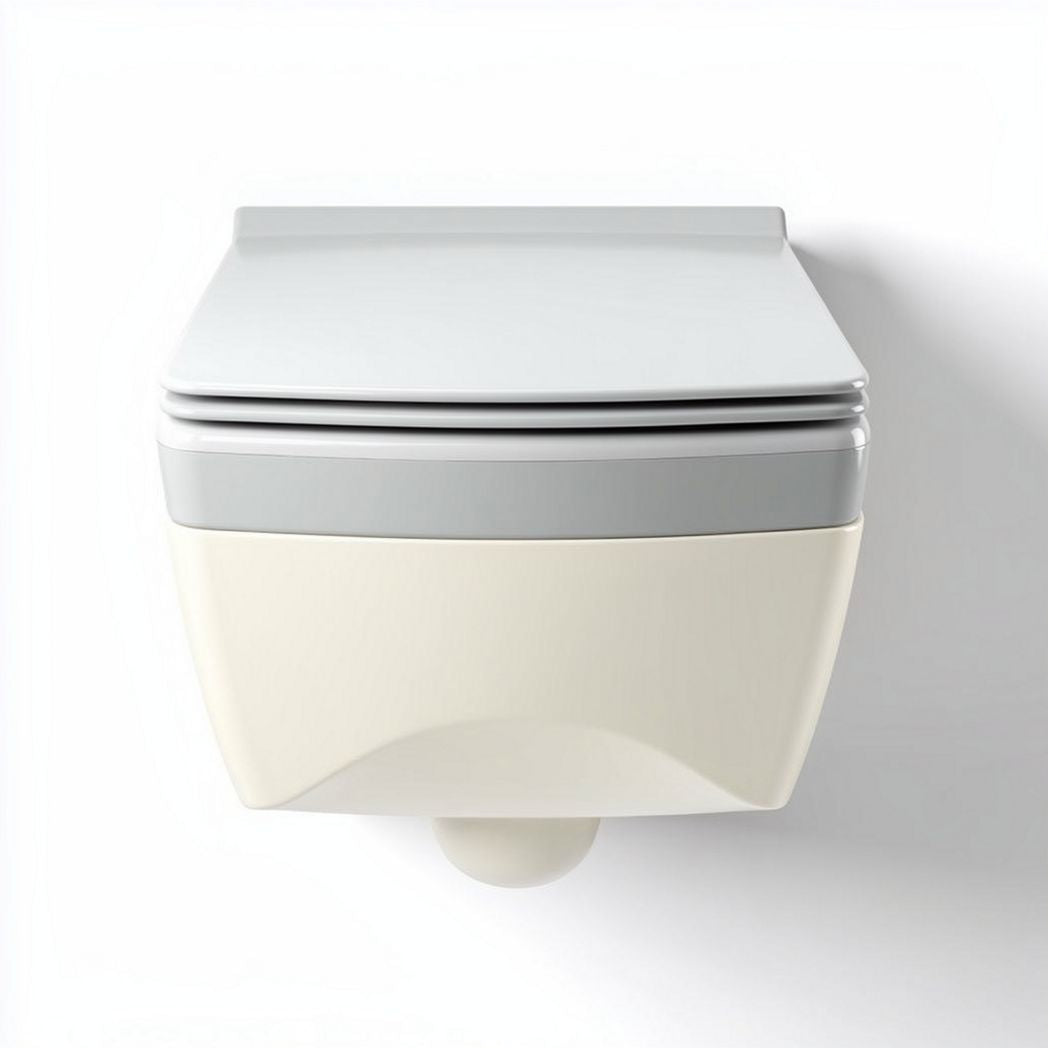 Wall-mounted toilet with dual flush system and ceramic construction 60 x 36 x 30cm