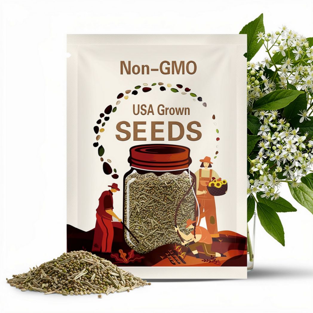 Virgin's Bower Vine Seeds: Fragrant White Clematis (100 mg)