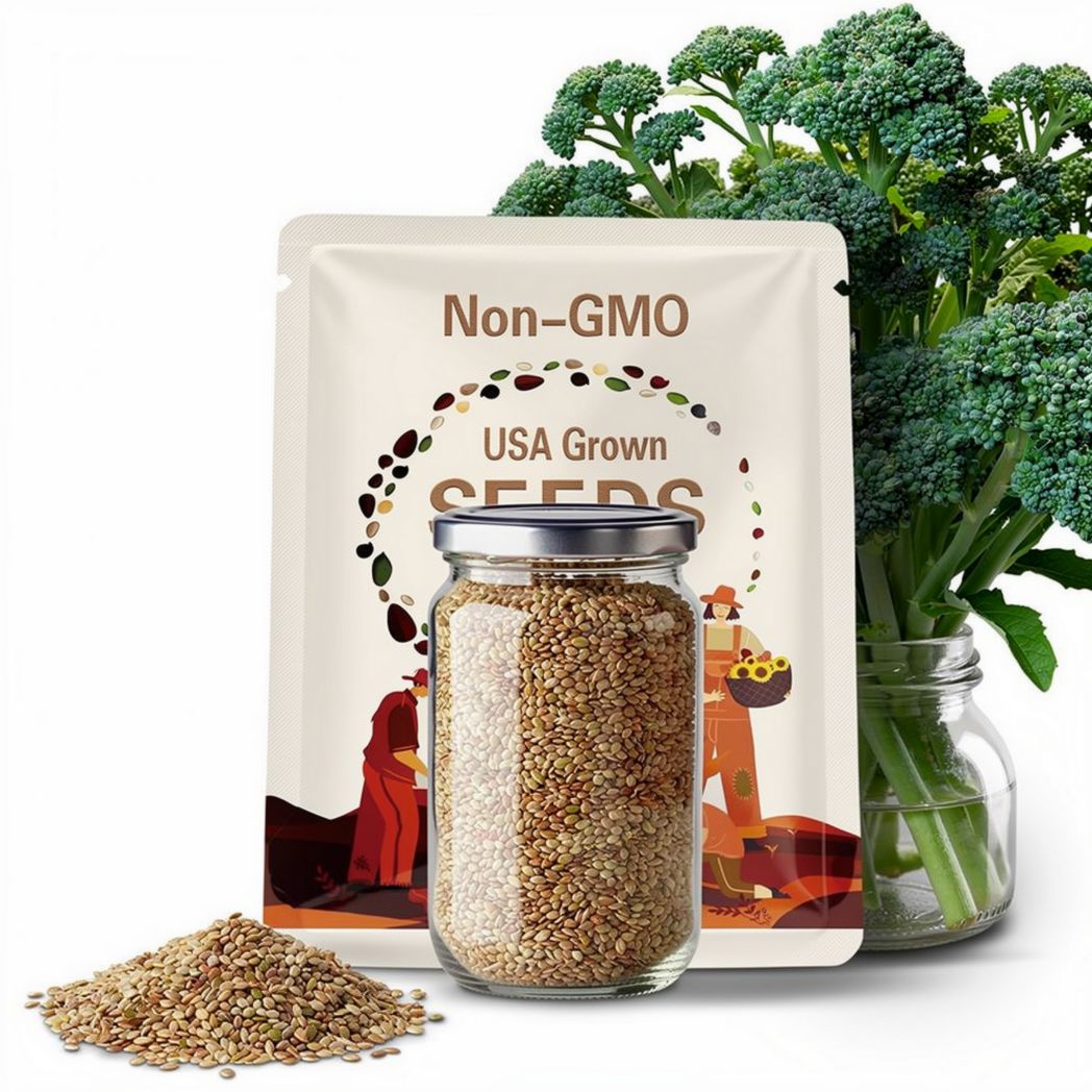 Organic DE CICCIO Sweet Broccoli Italian Heirloom Quick Crop Rare SEEDS