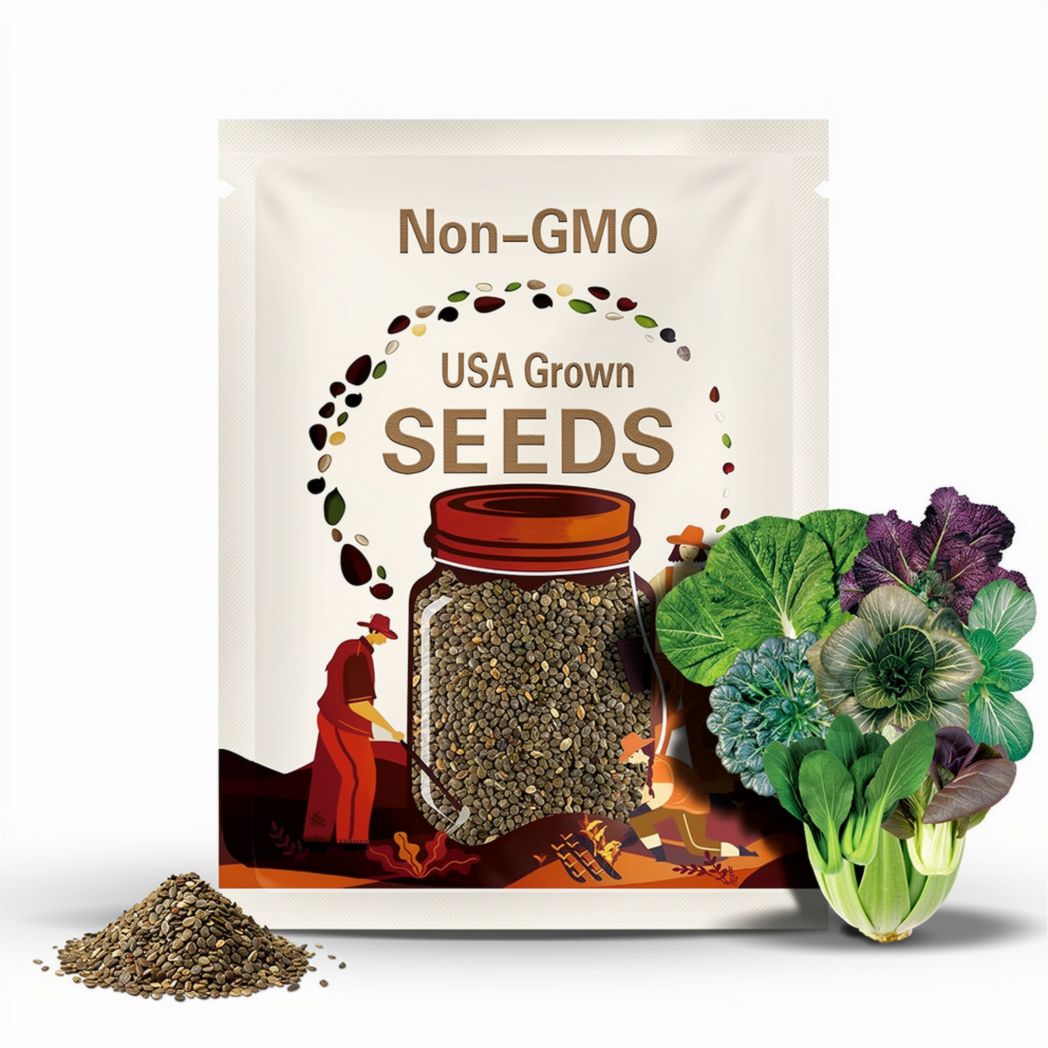 Korean Lettuce Mix Seeds: Red & Green Mix, Non-GMO Heirloom, 모둠쌈채