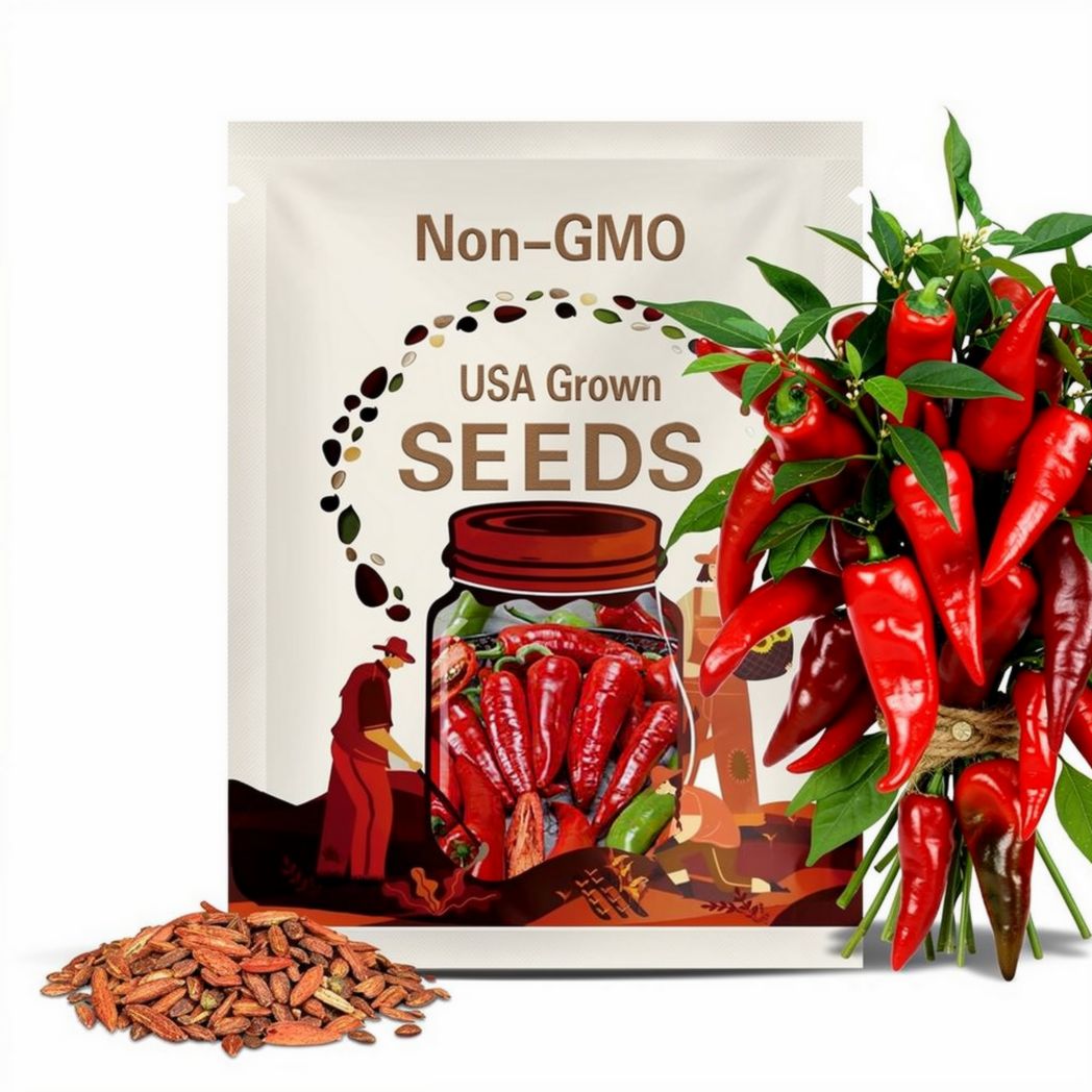 Giant Ristra Hot Peppers Seeds