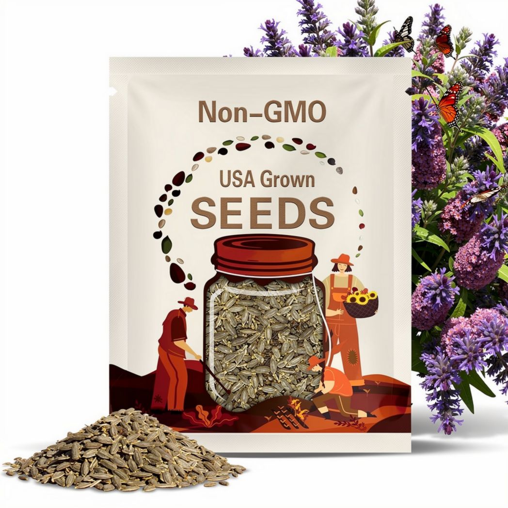 50 Butterfly Bush Butterfly Hybrids Mix Planting Seeds*12 in FRAGRANT flowers*Buddleia/Buddleja davidii*Summer Lilac*Sommerflieder*FLAT SHIP