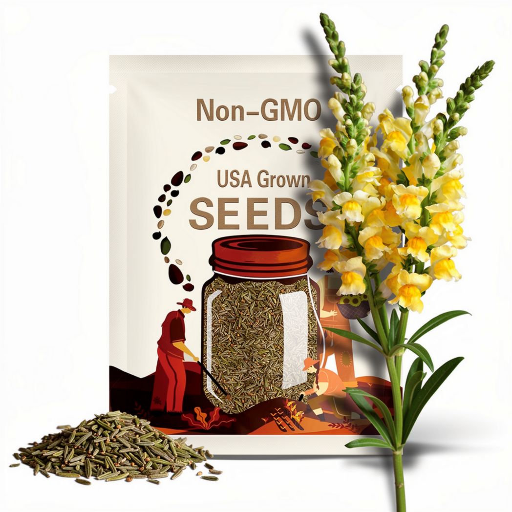 Snapdragon Potomac yellow pelleted seeds s 50