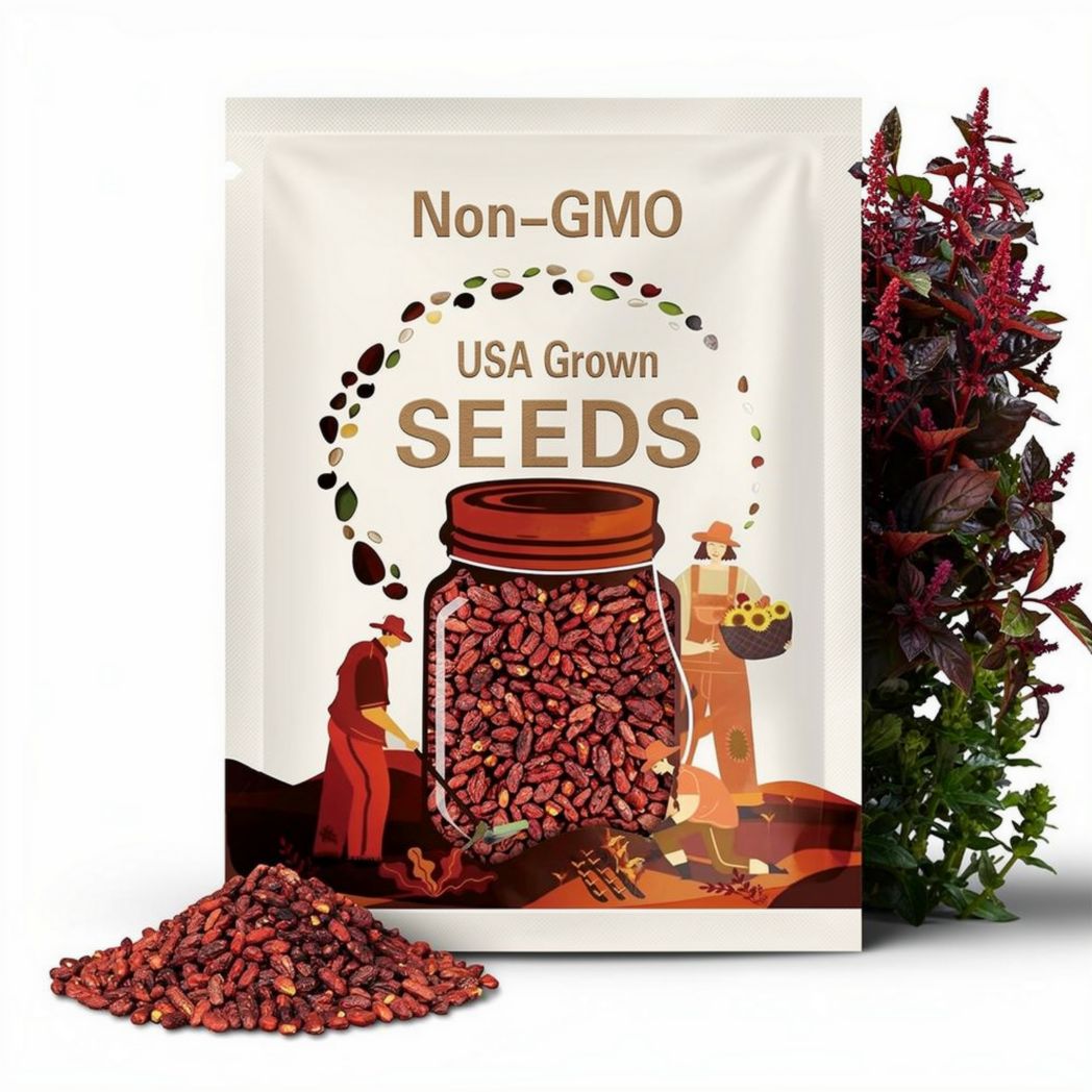 Red Rubin Basil Seeds 200+ Herb Ocimum Basilicum Fragrant USA