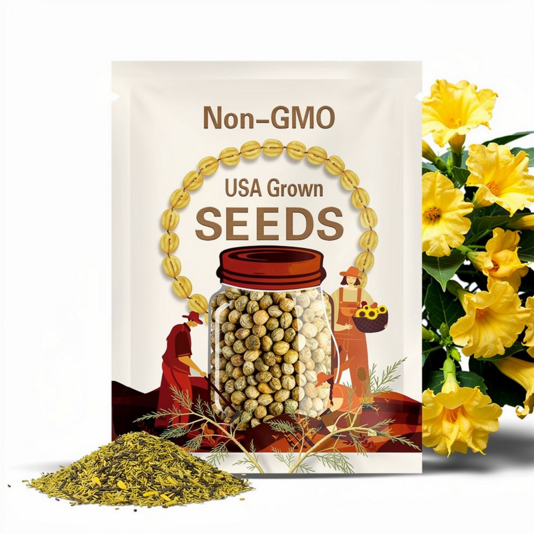 13 Seeds| Yellow Angels Datura Seeds - Flowering - Cold Sensitive - Angel's Trumpet - Devil’s Trumpet - Datura Flower - Flower Seeds #G001