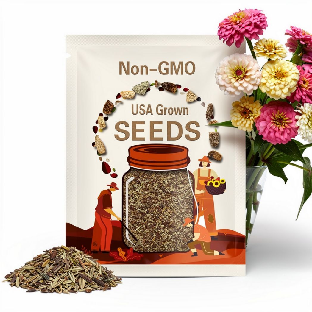 Zinnia seeds open-pollinated - Minimum of 25 seeds