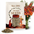 15+ Seeds| Potomac Orange Snapdragon Seeds - Attracts pollinators -Open-Pollinating - Plant before the frost/after frost #39