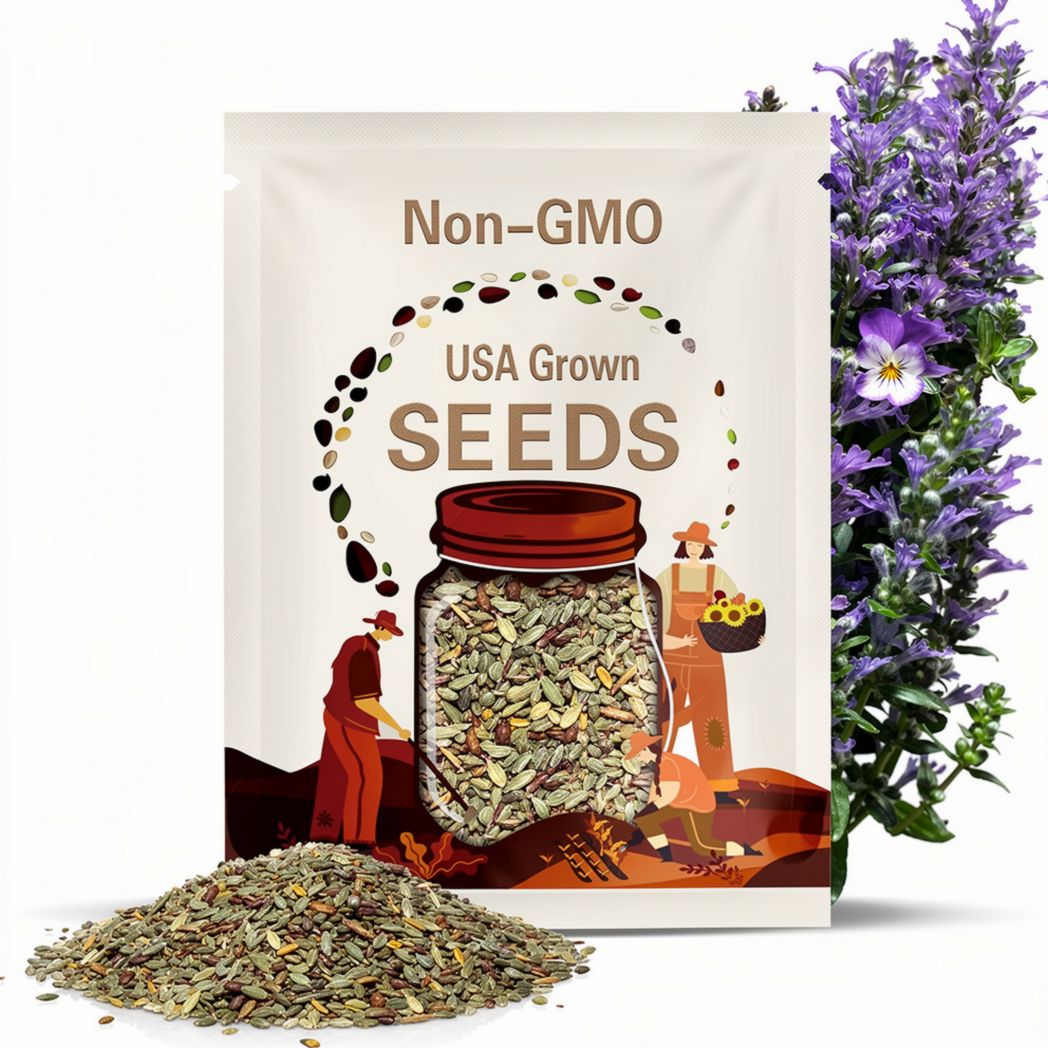 Etain Viola Seeds (Viola cornuta) Seeds - Cold Resistant - Self-Pollinating -Draft Resistant -Plant in late Summer/Spring #231