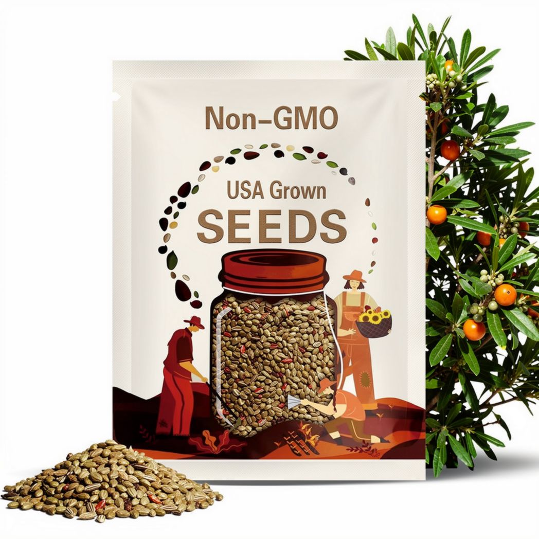 Sweet Desert Hackberry {Celtis pallida} Pre-Stratified | Edible | Landscaping | Drought Tolerant | 5 seeds Free Shipping!