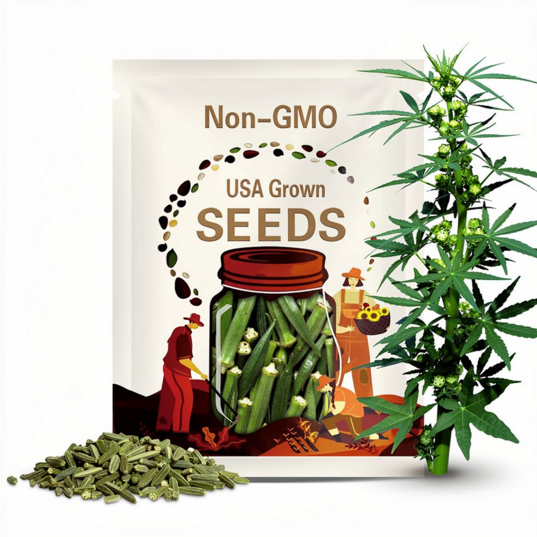 Emrald Okra Seeds