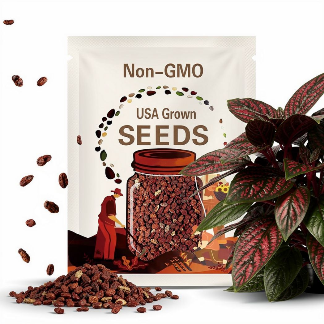 Red Veined Sorrel Seeds ~Rumex sanguineus~ Bloody Dock, Bloodwort ~ Ornamental and Edible Leafy Vegetable Micro Greens Salads