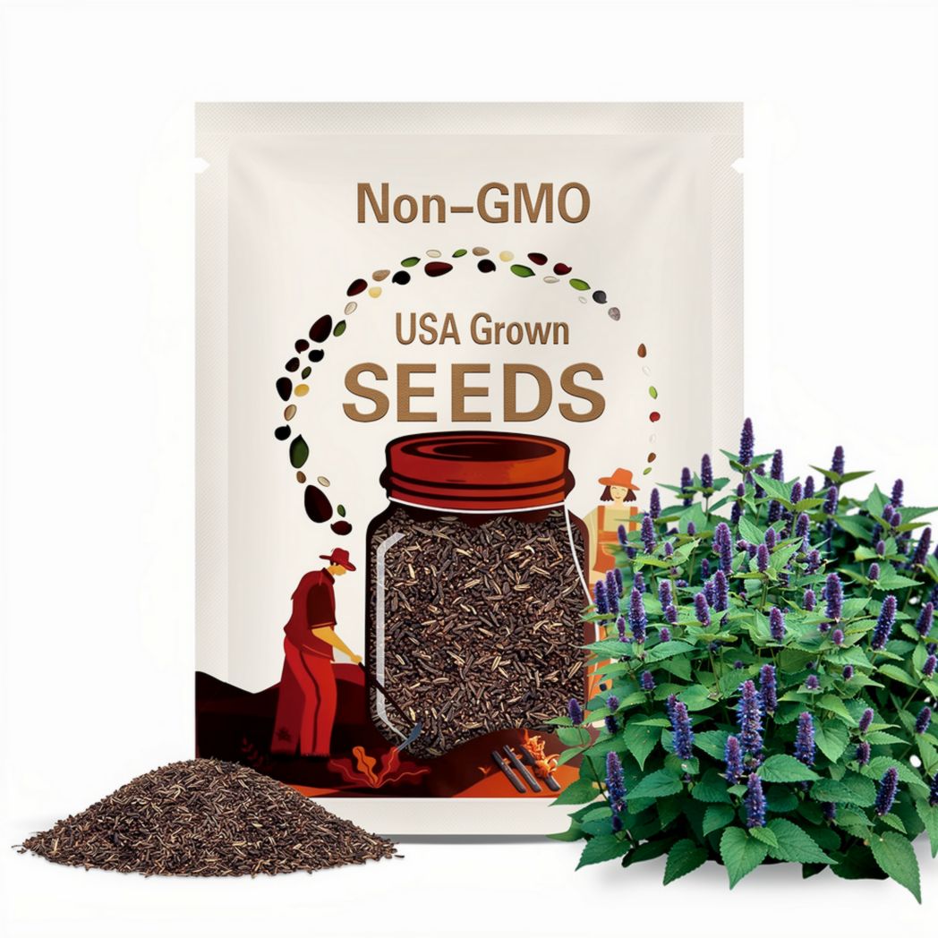 1000 Anise Hyssop Seeds Non-Gmo Usa Seller