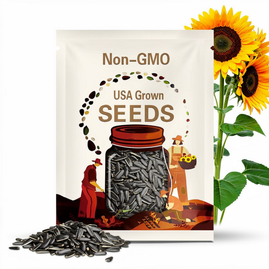 35+MAMMOTH BLACK RUSSIAN Sunflower Seeds Organic 9 -15' Tall Giant 15" Flower