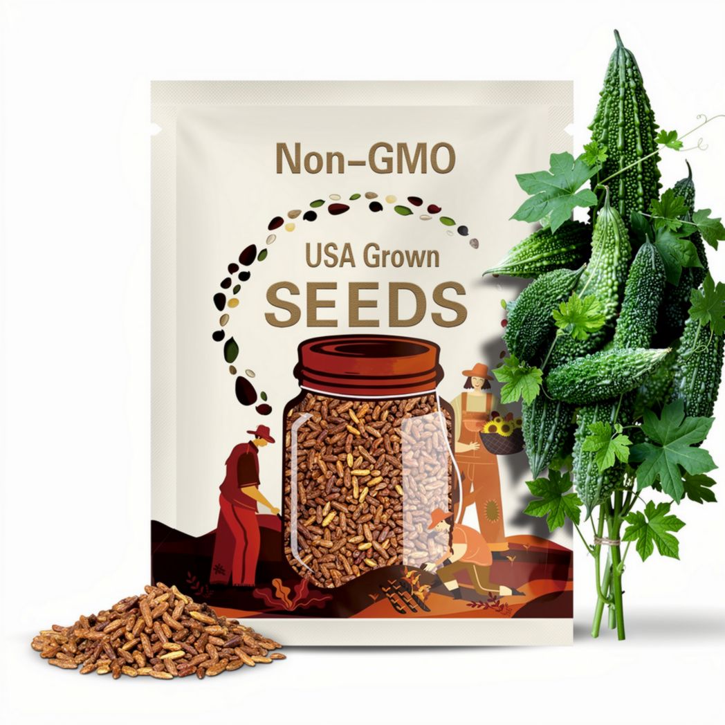 Organic Bitter Melon Seeds, 10+ Seeds, Medicinal Herbs, Heirloom Seeds, Non GMO, Plant, USA Grown