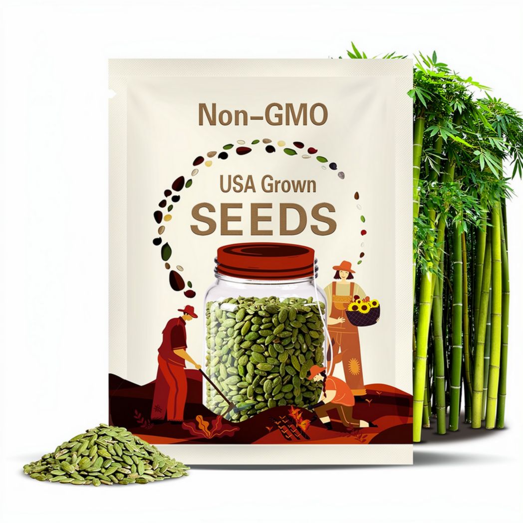 Giant Green Bamboo Seeds for Planting - 100->500 Bamboo Seeds Fast Growing