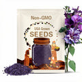 Purple Trumpet Seeds - Showy Double Blooms, Fragrant Flowers, Fast Growing, Attracts Pollinators, Ornamental  - Plant in Spring