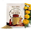 Mission Giant Yellow Marigold Seeds - Edible -Open-Pollinating -Draft Resistant -Cold Resistant - Dwarf - Plant in Spring/After frost #297